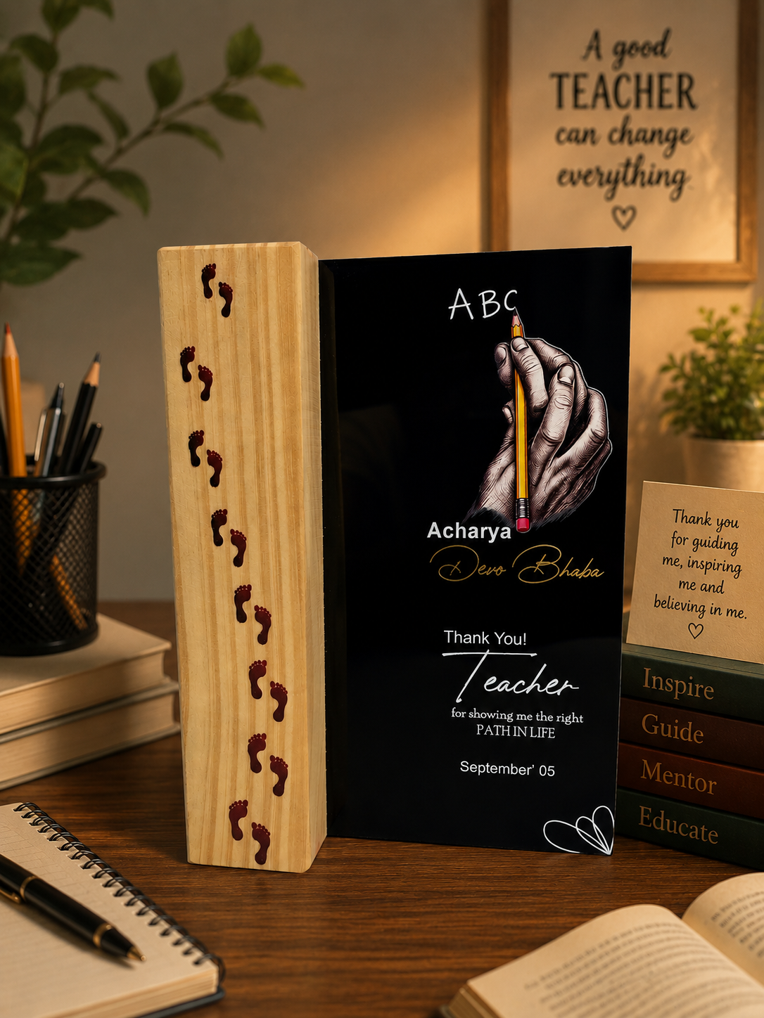 Acharya Devo Bhava - Teacher Tribute Handcrafted Memento