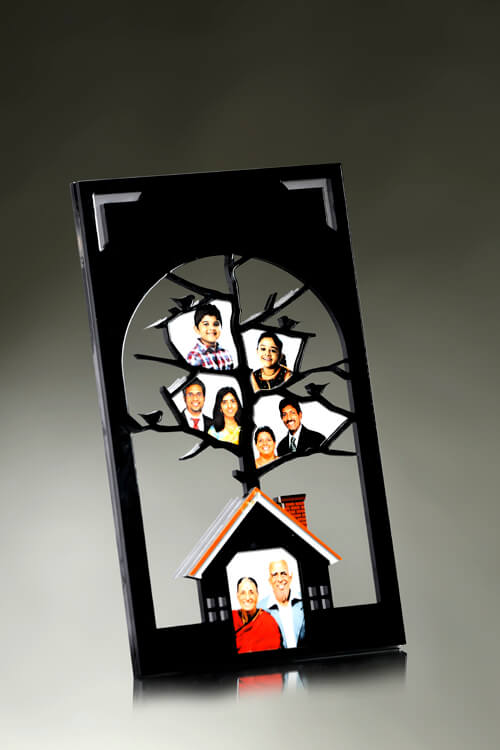 Father's Day Personalized Acrylic Family Tree Plaque Custom Custom ...