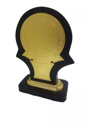 Wooden Plaque with Golden Plate for Police Officers