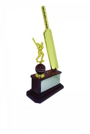 Best Batsman of the Match Trophy with Silver Name Plate