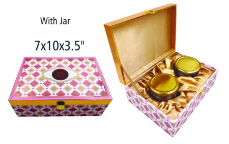 Decorated Dry Fruit Box with 2nos. Jar