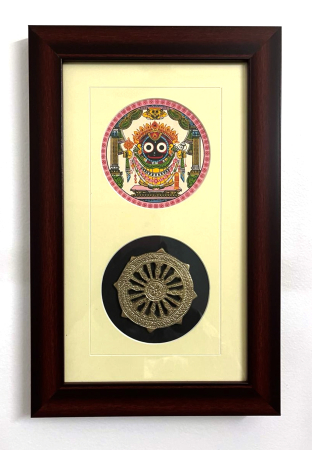 Konark Wheel with Lord Jagannath Frame
