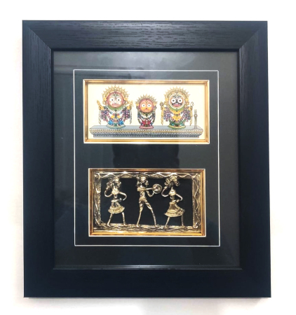 Dokra Wall Hanging Pattachitra Frame