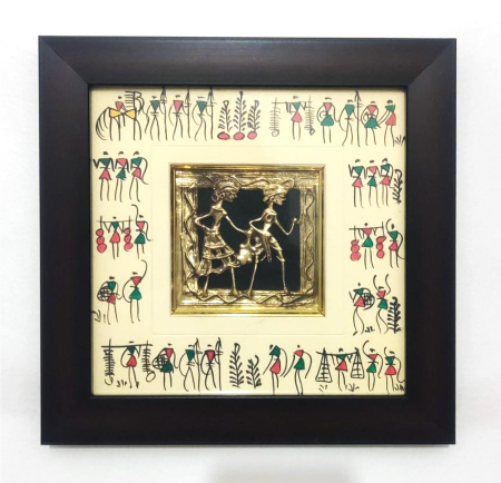 Tribal Lifestyle Pattachitra Frame