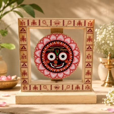 Handcrafted Shree Jagannath Lotus Frame