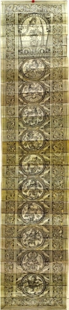 Das Avatar on Talapatra Pattachitra Calendar Design Artwork Handicraft - size 36x6 inch
