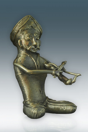 Dhokra Pagdi Musician Playing Ektara