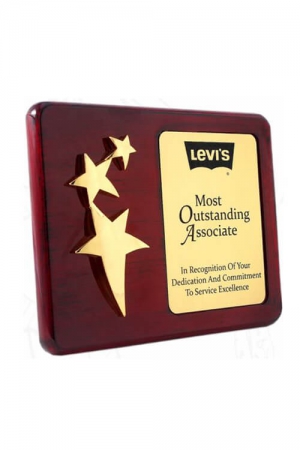 Flying Star Wooden Plaques With Custom Engravings