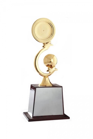 Golden Flower - Bud Metal Trophy