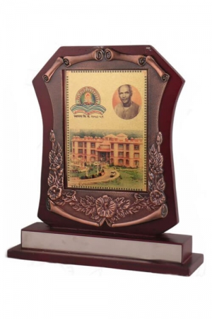 Embroidered Bronze Casting Rosewood finish Plaque