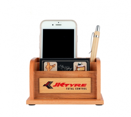 Natural Wood Pen Stand Multi Purpose