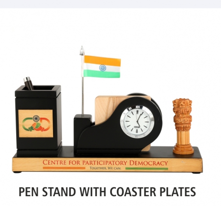 Pen Stand with Coaster Plates and Watch Table Top