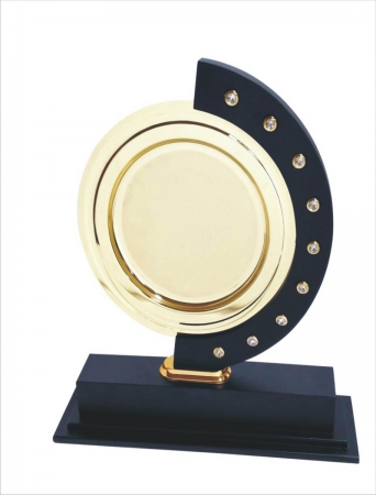 Round Share Stone Studded Eminent Special Trophy