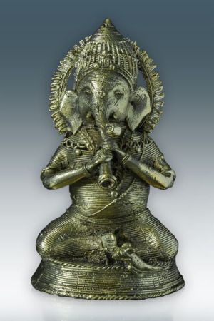 Sitting Ganesh Musician(GD001 B)
