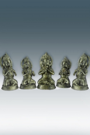 Sitting Ganesh Musicians(GD001)